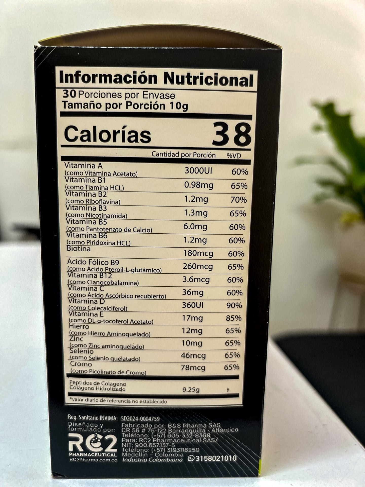 Colágeno Hidrolizado con Vitaminas y Minerales – 30 Sachets