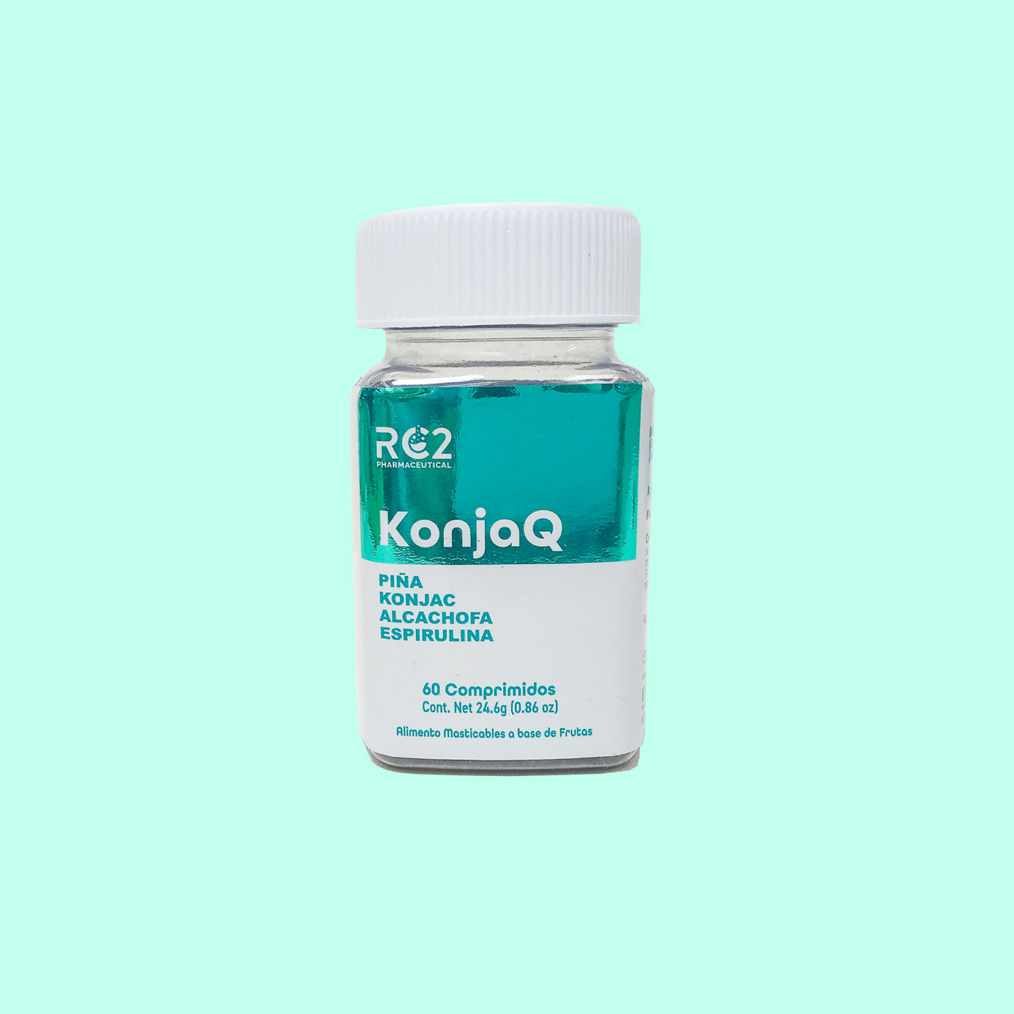 KonjaQ - Piña, Konjac, Espiriluina, Alcachofa - Plenitud y Saciedad
