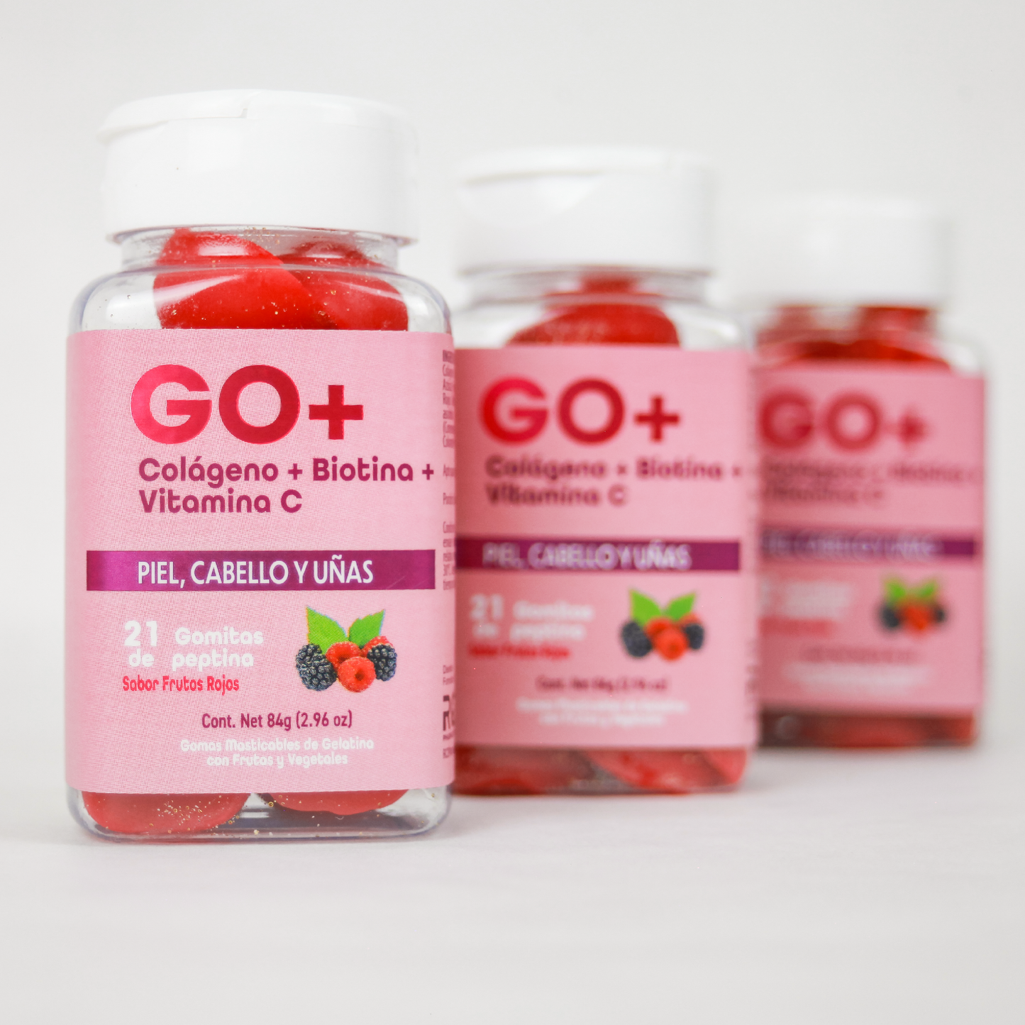 GO+ Gomitas de Colágeno + Biotina - 3Pack