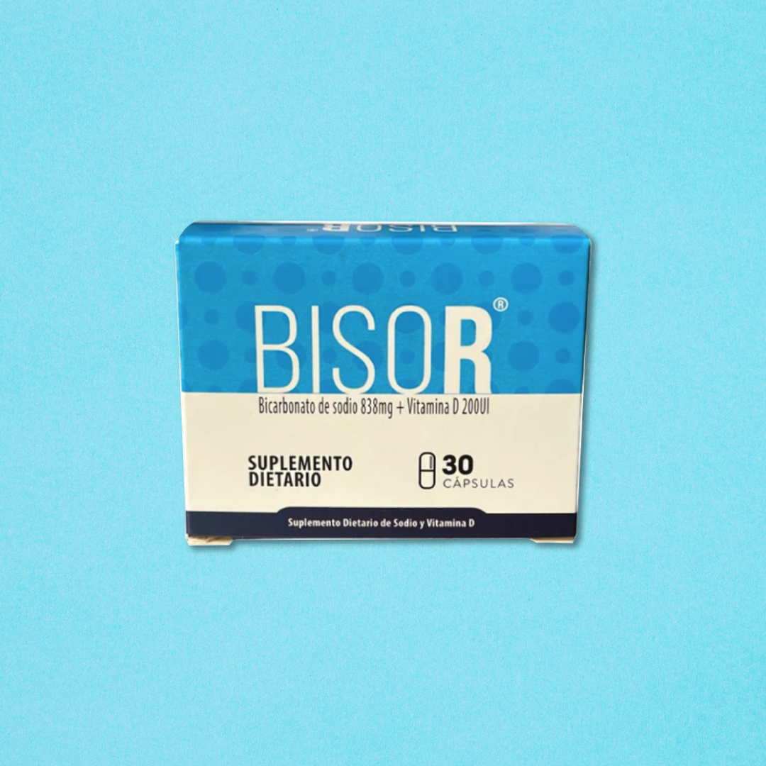 BisoR - Bicarbonato Sódico y Vitamina D en cápsulas