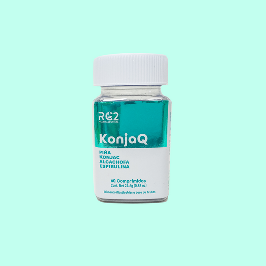 KonjaQ - Piña, Konjac, Espiriluina, Alcachofa - Plenitud y Saciedad